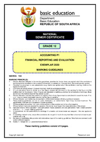 Accounting P1 Gr 12 Exemplar 2020 Marking Guidelines Eng.pdf